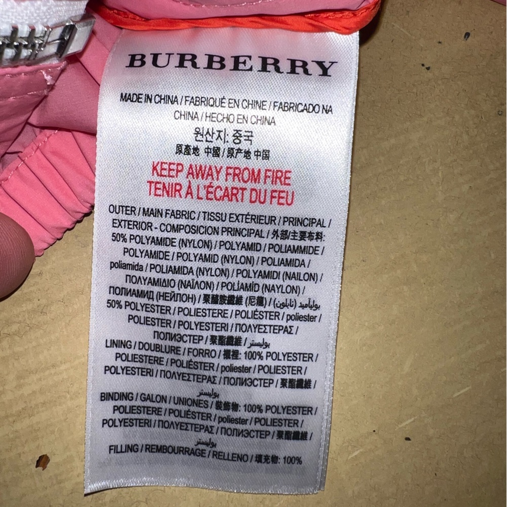 Burberry Pink Rain Jacket NWT!!! - Picture 9 of 12